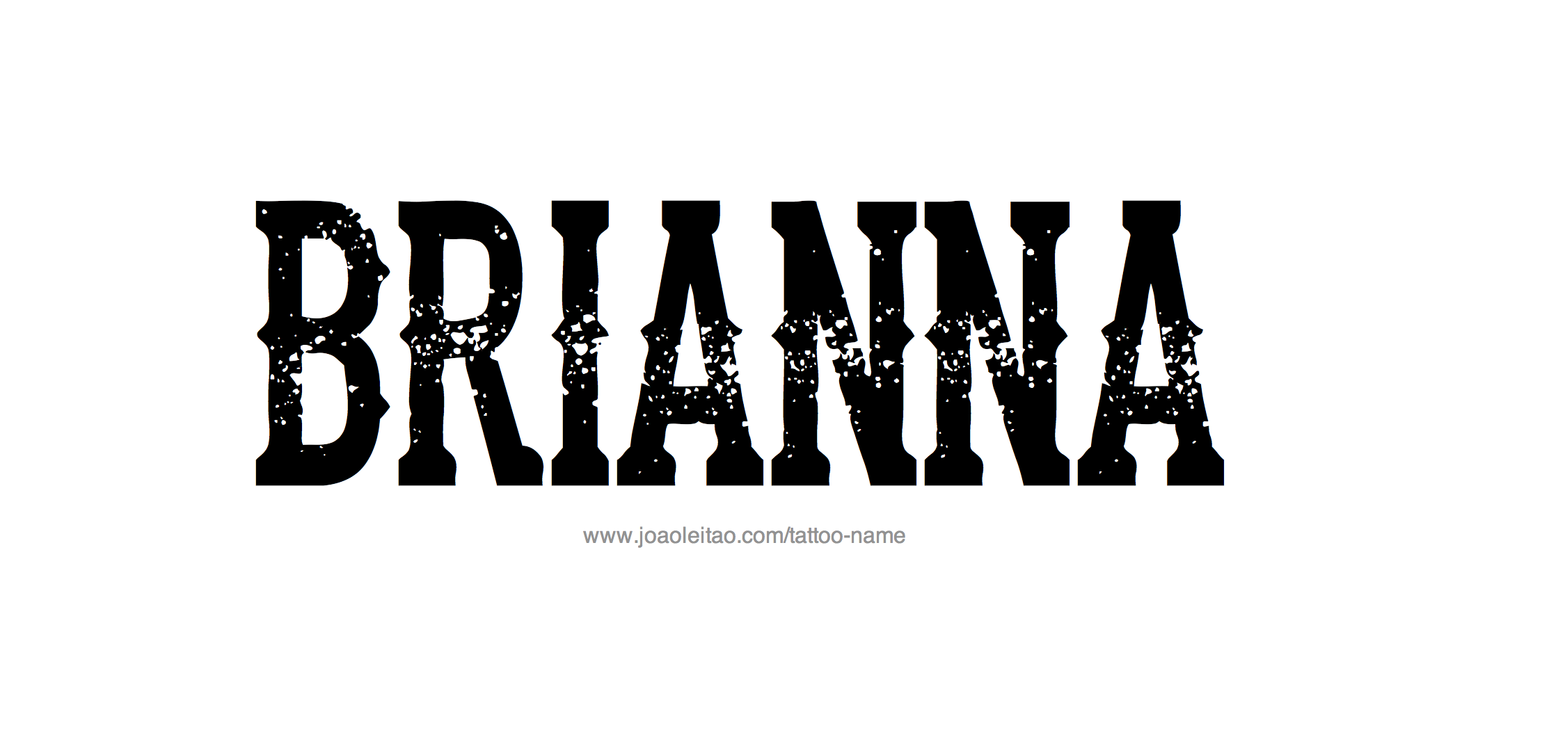 Brianna Name Tattoo Designs